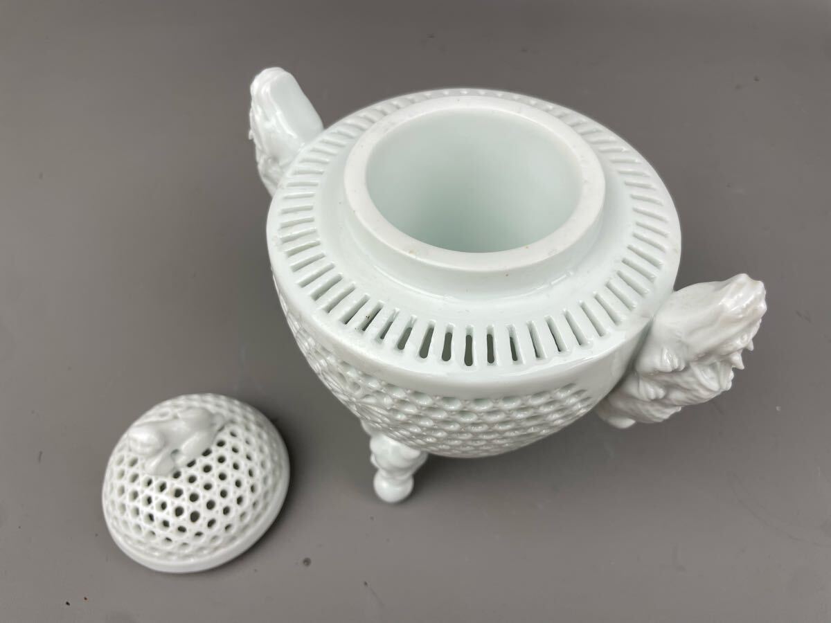 平戸 三川内焼 白磁香炉｜平戸 三川内焼 白磁香炉