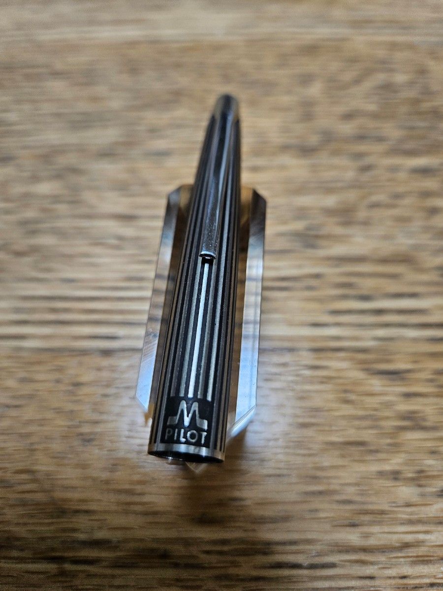 幻の希少品】 PILOT ミュー ストライプ 廃盤 蝕刻 ヴィンテージ 超美品