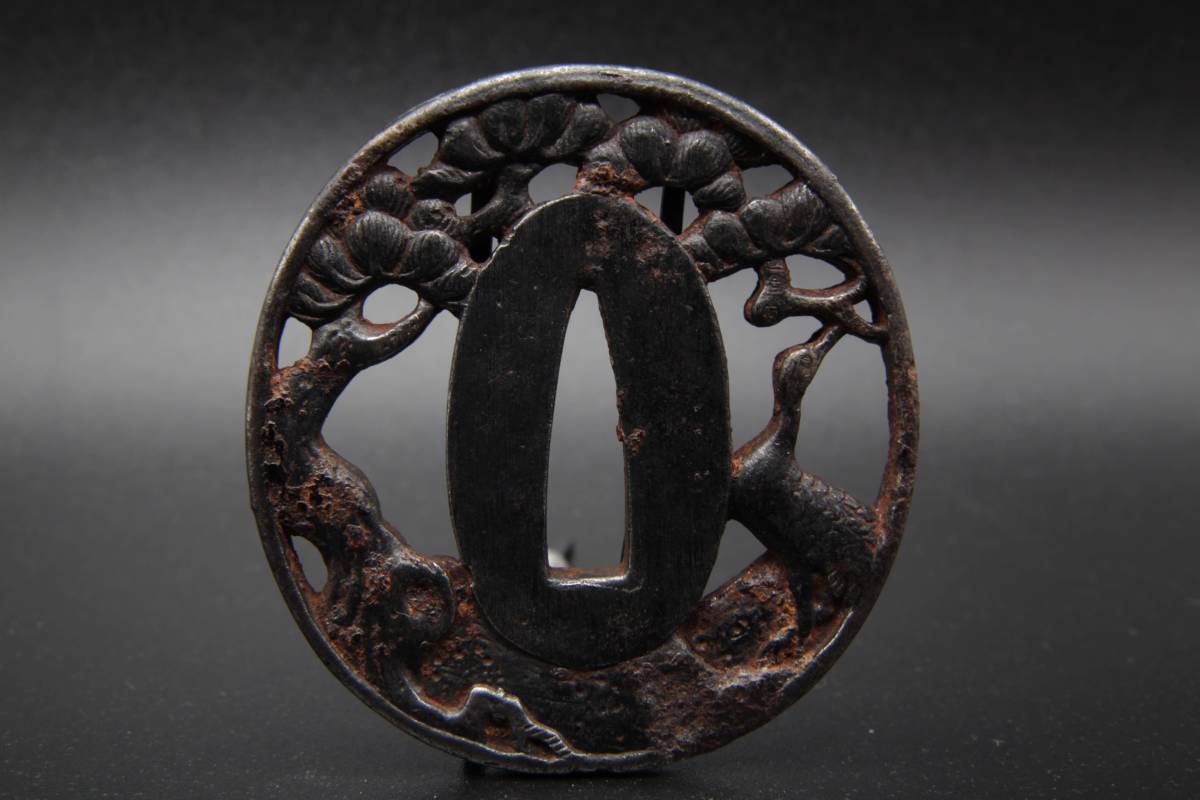 松図の透かし鉄鍔 【公式通販】