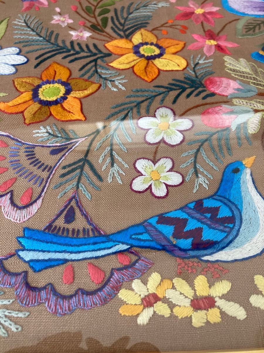 美品 戸塚刺繍 戸塚きく 初代作品 額 花 鳥 モダン｜Yahoo!フリマ（旧