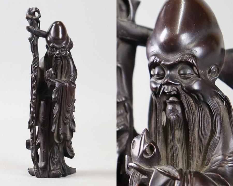 中国美術 唐 古黄楊木 細密彫り 如意 法具 【公式通販】