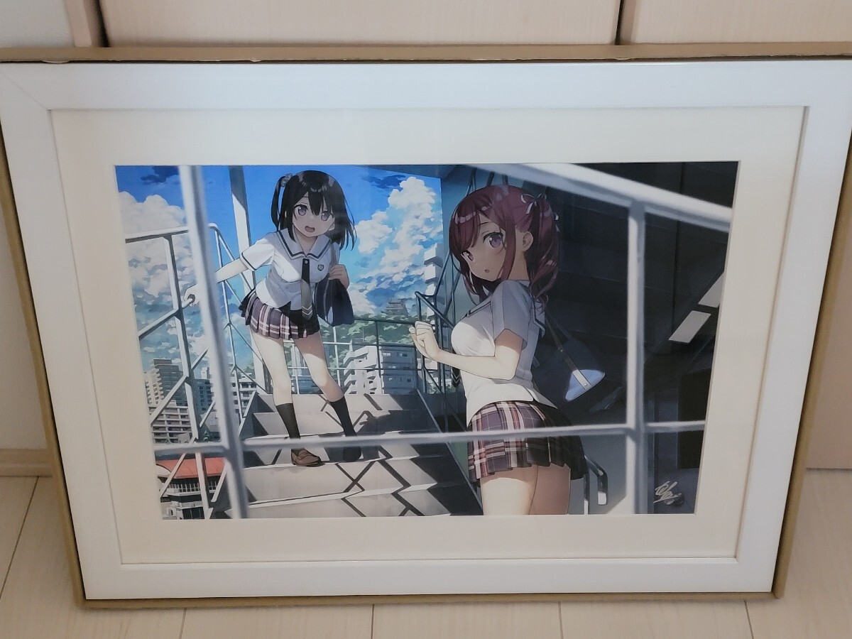 くるしず複製原画 直筆サイン入り 5年目の放課後 カントク くるしず