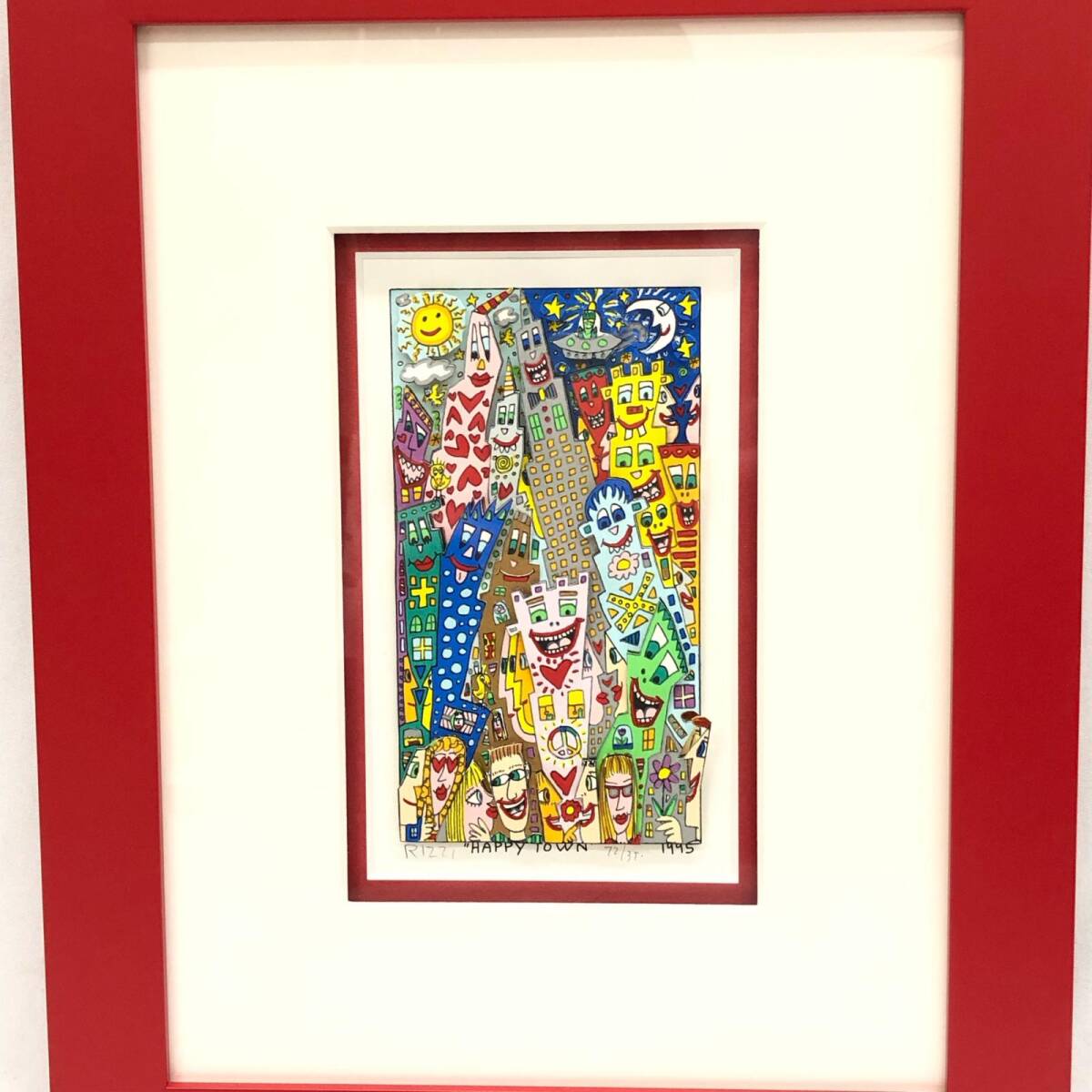 本物保証 WISHINGWELL ジェームスリジィ RIZZI 3D アート絵画