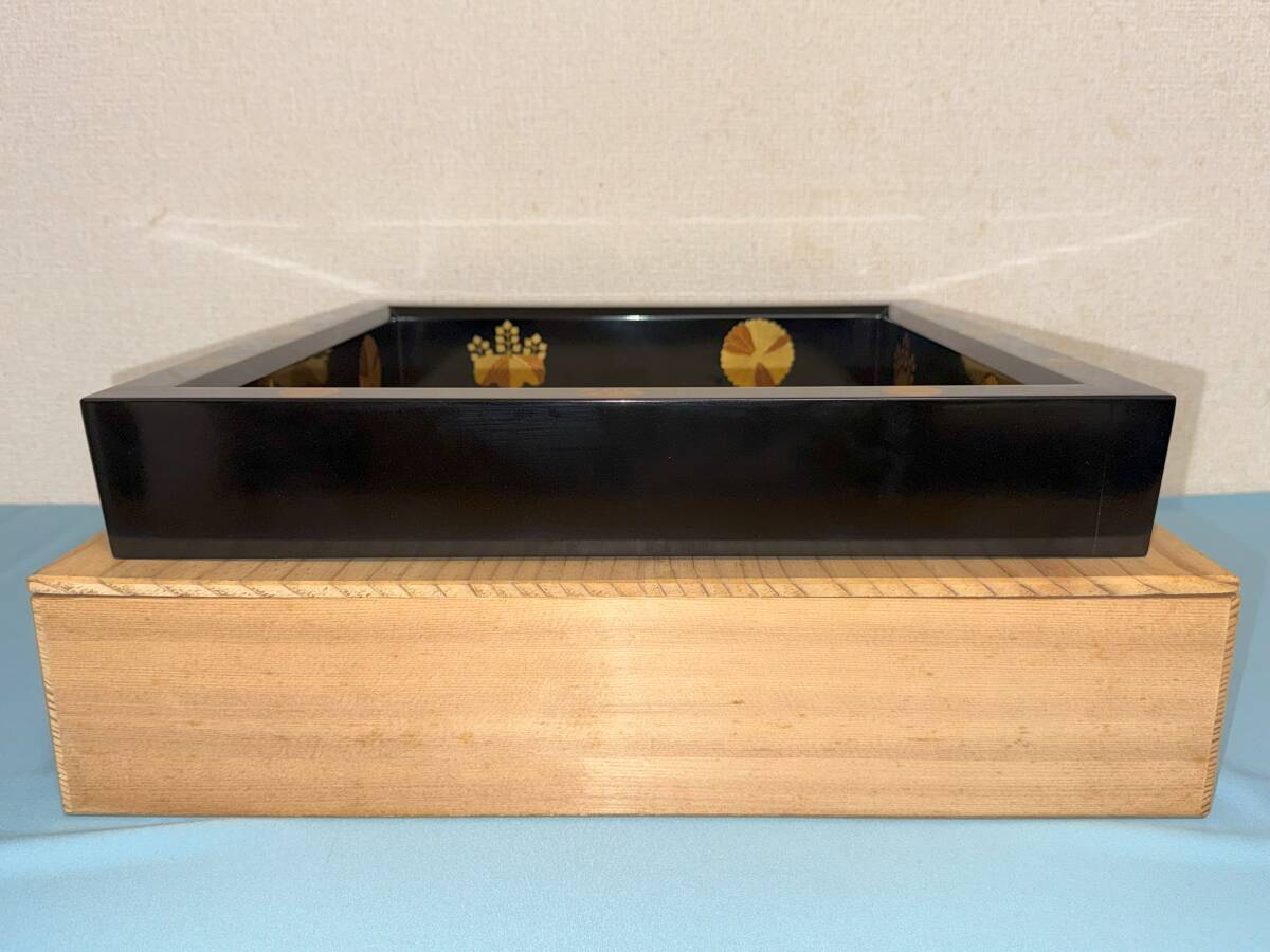 Yahoo!オークション -「炉縁 茶道具 炉壇 炉縁 広間 【 輪島塗 黒真塗 炉縁