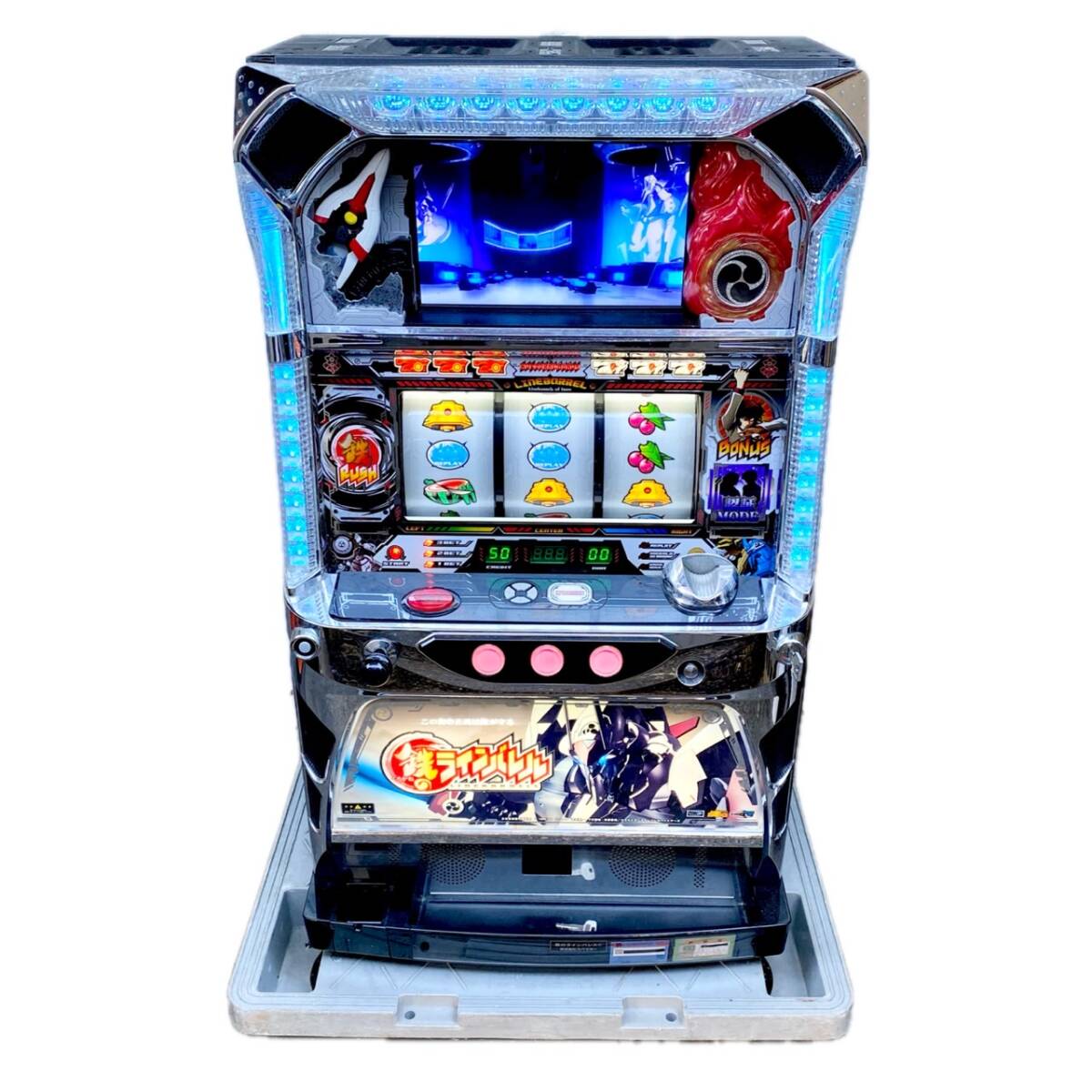 パチスロ 実機 スパイキー 鉄のラインバレル コイン不要機