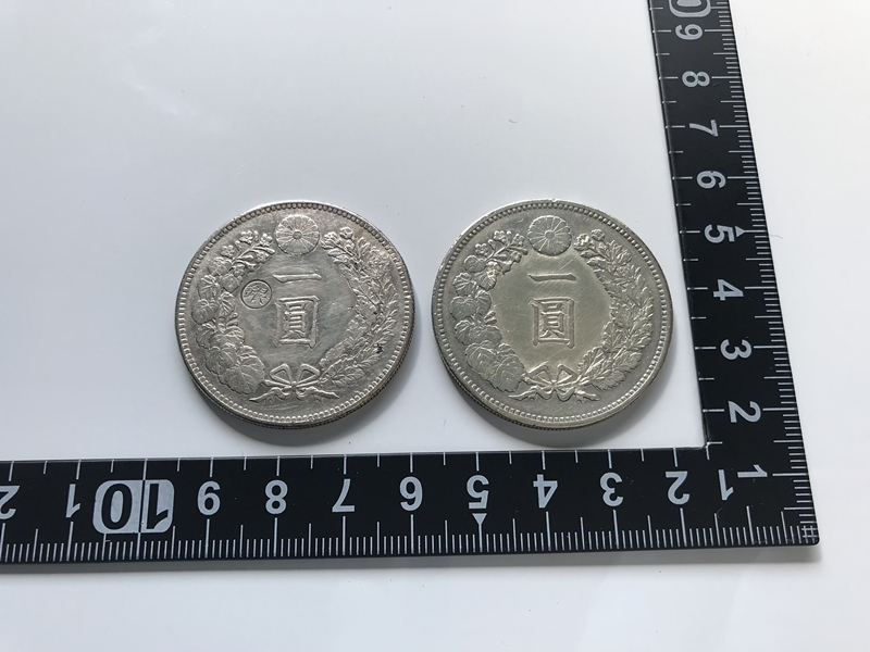 1円銀貨明治25年 未使用に近い希少一圓銀貨一円銀貨銀貨本物保証