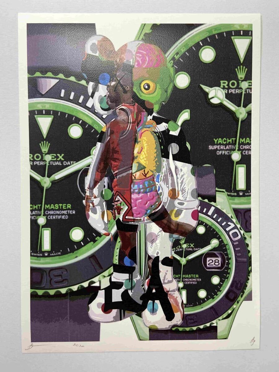 額込 世界限定100枚DEATH NYC アートポスター 現代アート 86 額装 額込