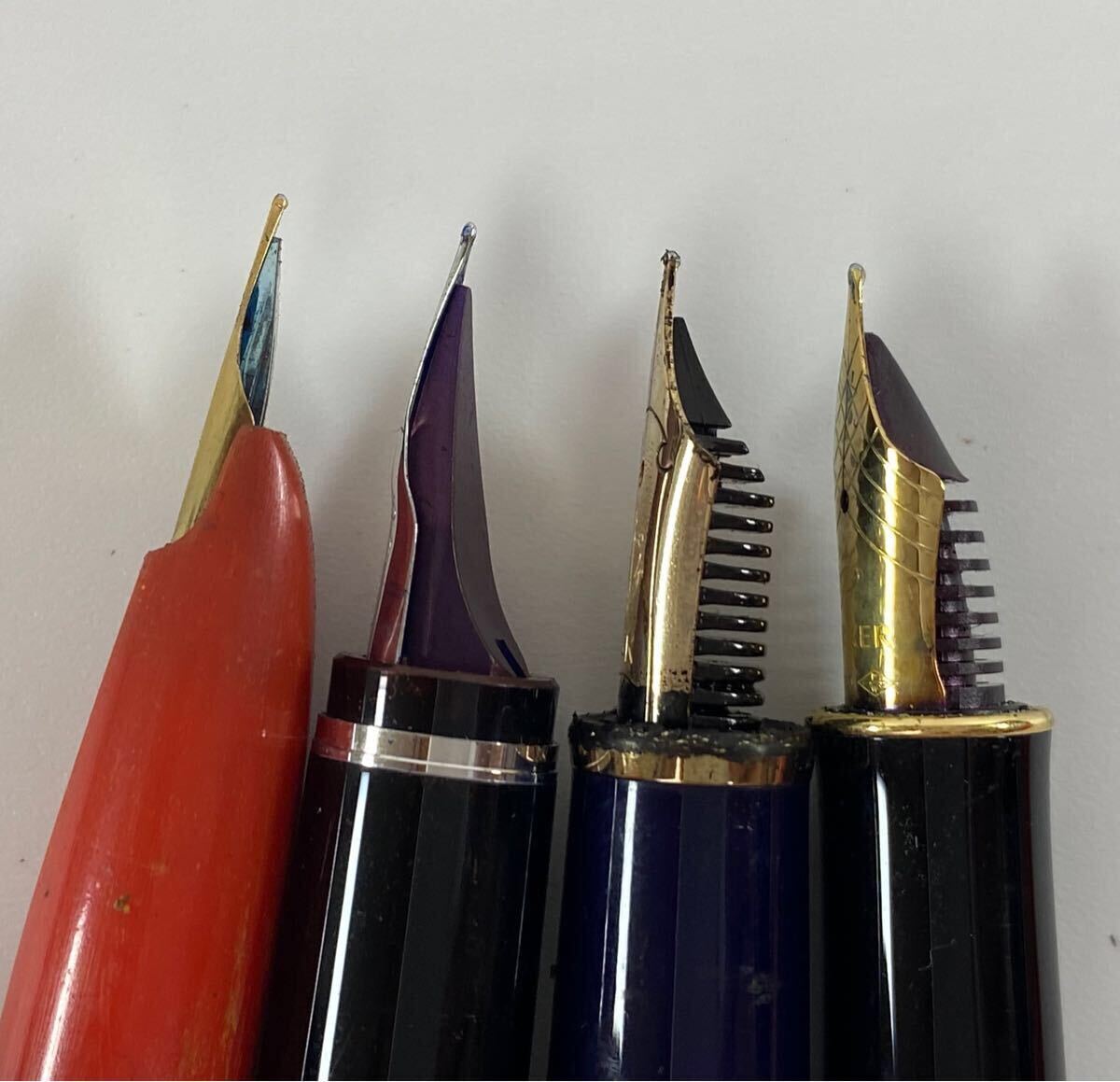 □ ジャンク 万年筆 プラチナ セーラー パーカー パイロット等 31本