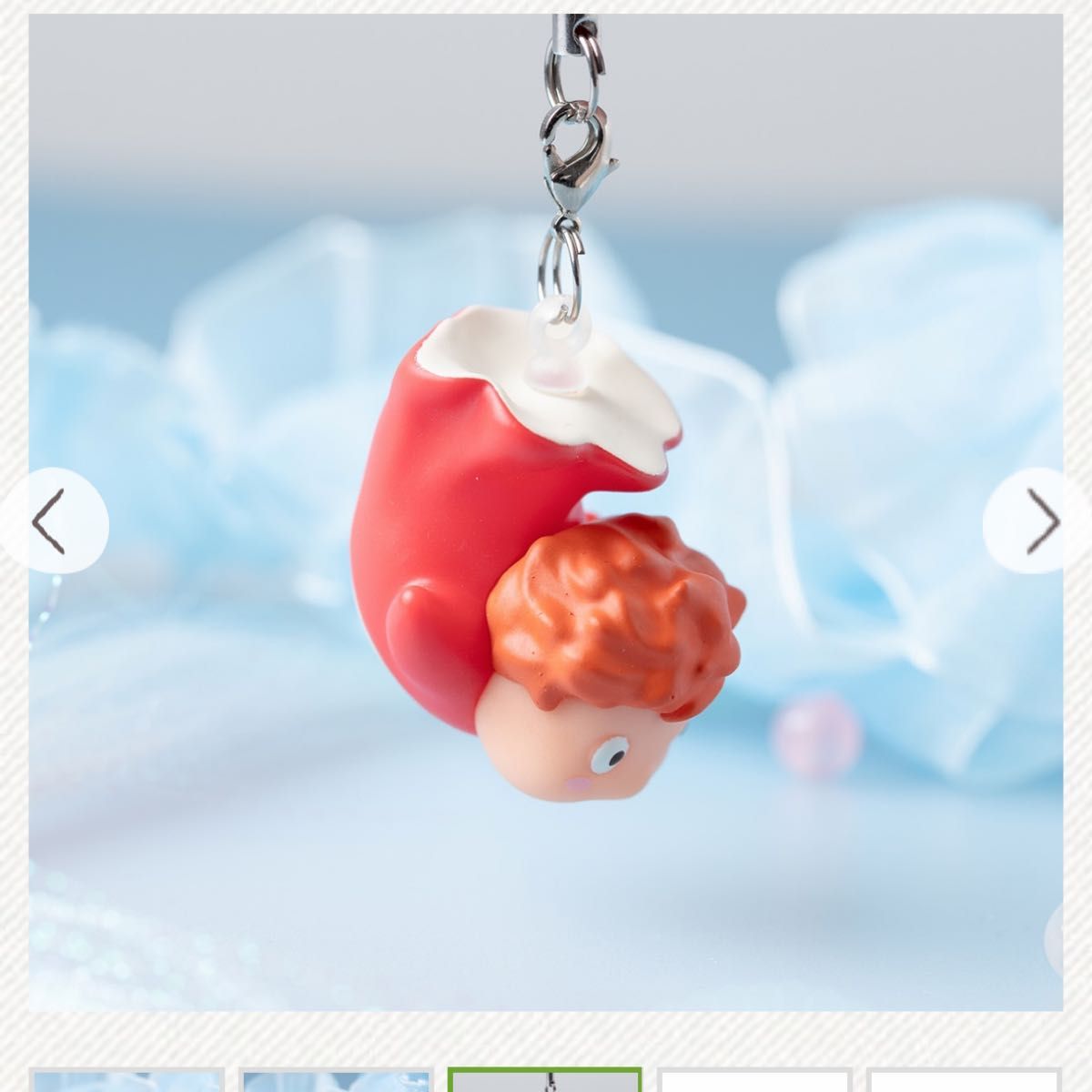 ジブリ再販 崖の上のポニョ ソフビホルダー &キーホルダー3種セット