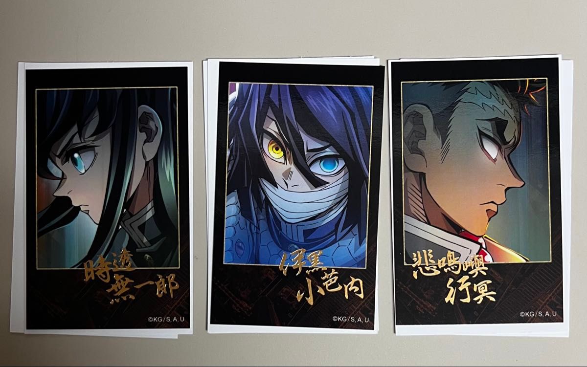 鬼滅の刃 無限城編 第一章 ティザービジュアルチェキ風ブロマイド3枚