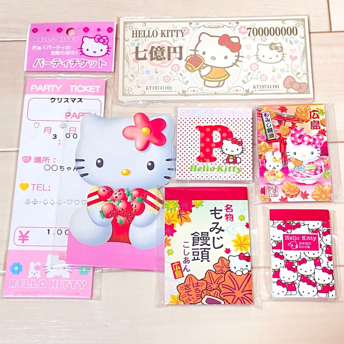 ご当地キティ 限定キティ ダイカットメモ メモ帳 10冊セ