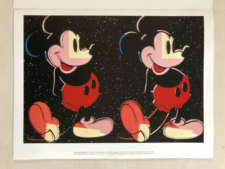 アンディ・ウォーホル ミッキーマウス printbook アンディー