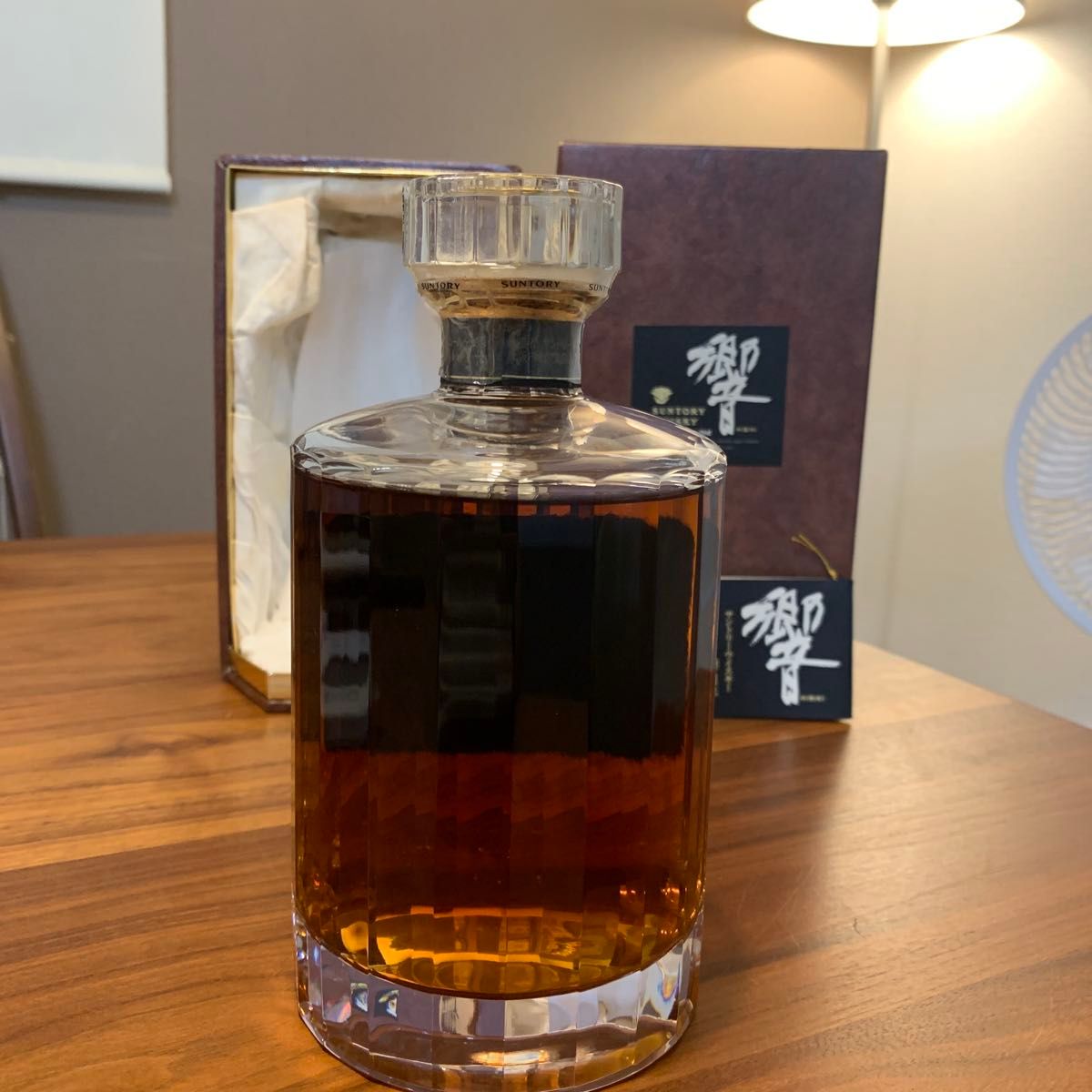 レア サントリーウイスキー響21年 カガミクリスタル 初期ボトル 番号