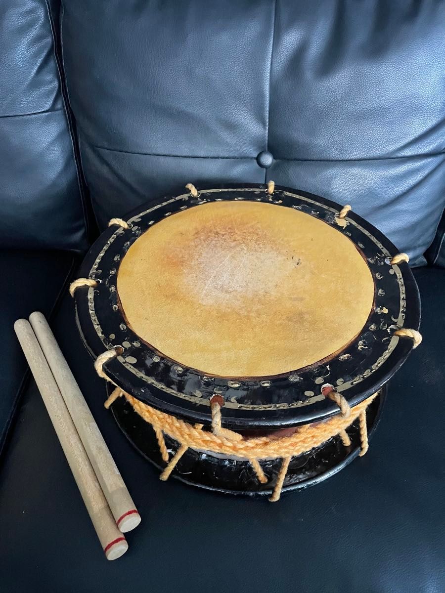 伝統芸能 締太鼓 和太鼓 スタンド バチ ケース付き 和楽器 打楽器 伝統