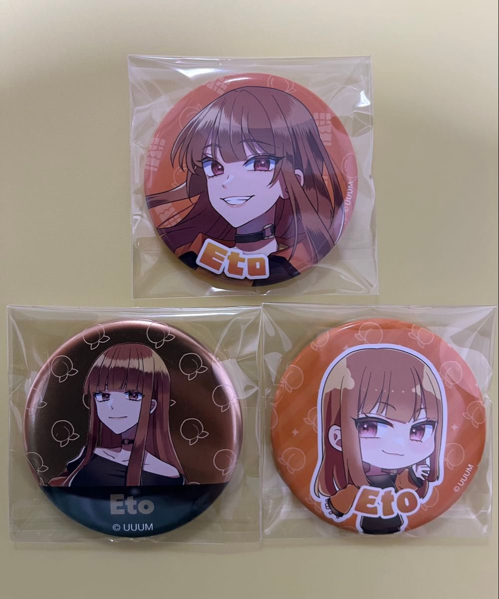 カラフルピーチ えとさん メタル缶バッジ 2025新ビジュ缶バッジ 2023