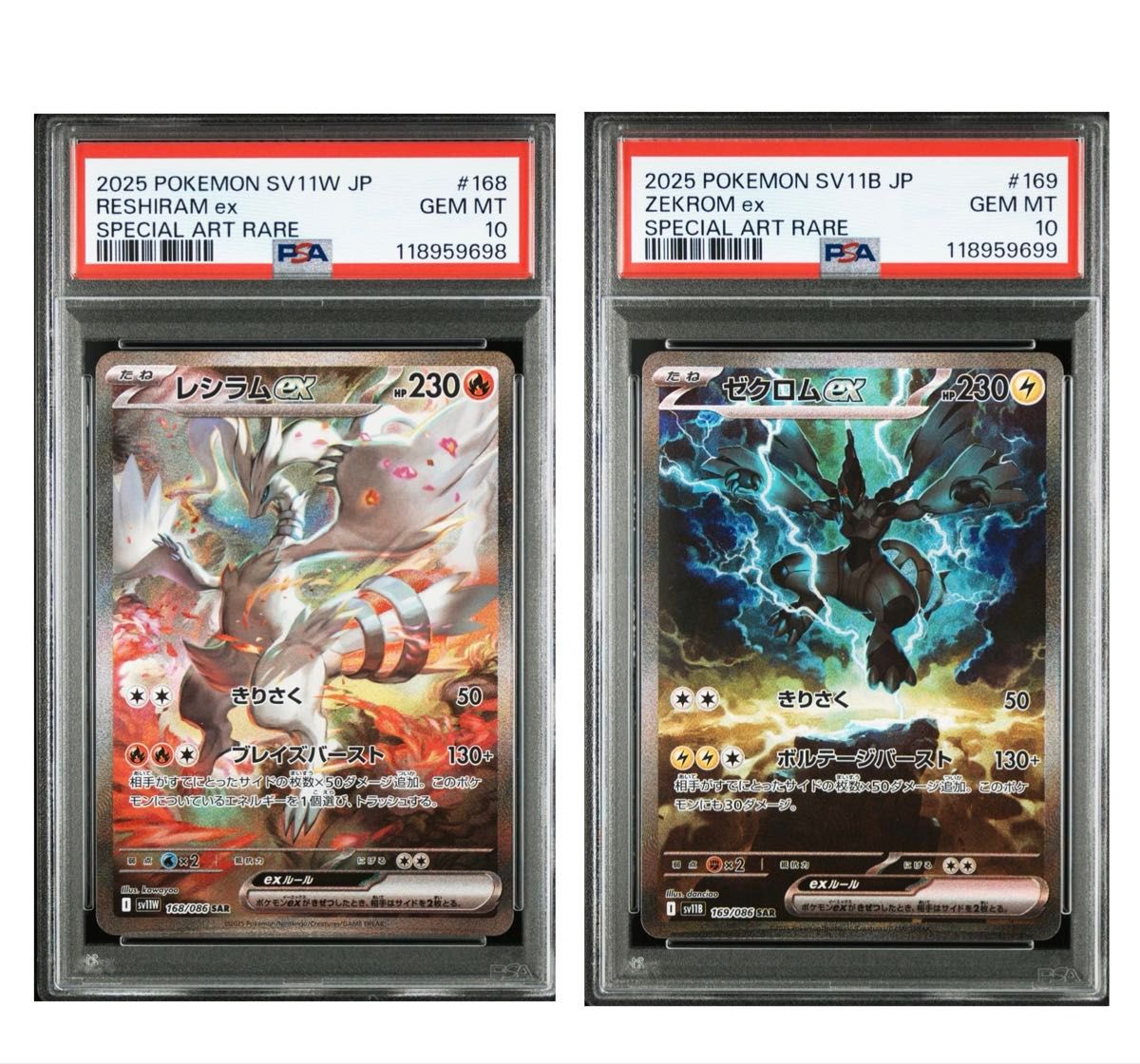 レシラム ゼクロムexSARセット ポケモンカード ゼクロムex sar