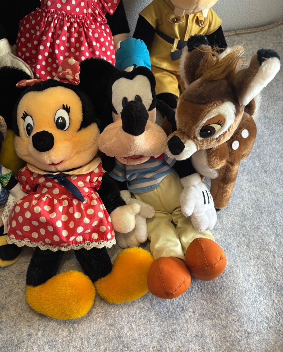 希少！ディズニーゴミ箱昔ミッキーミニードナルドグーフィープルート