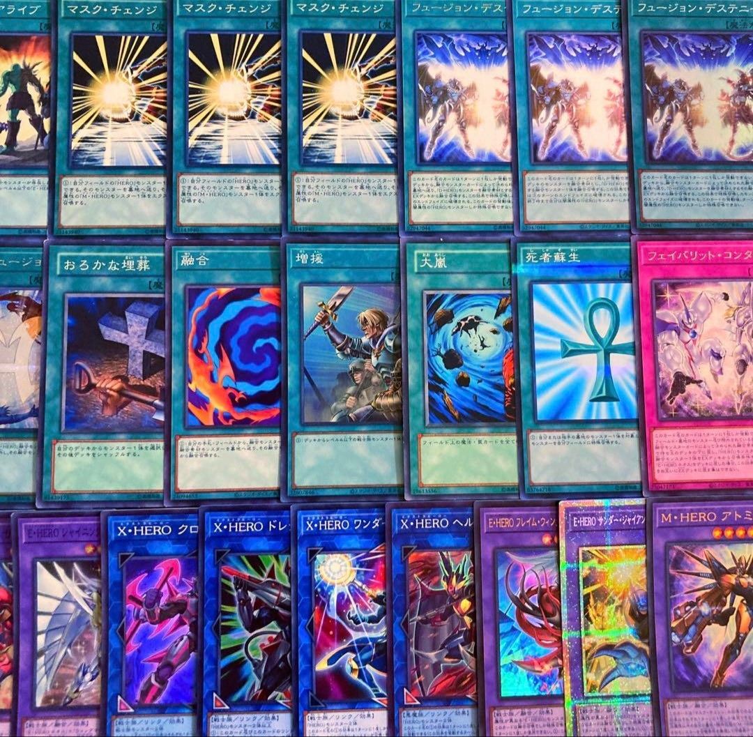 遊戯王【新規入り構築‼️】HEROデッキ40枚 遊戯王 大会構築HERO