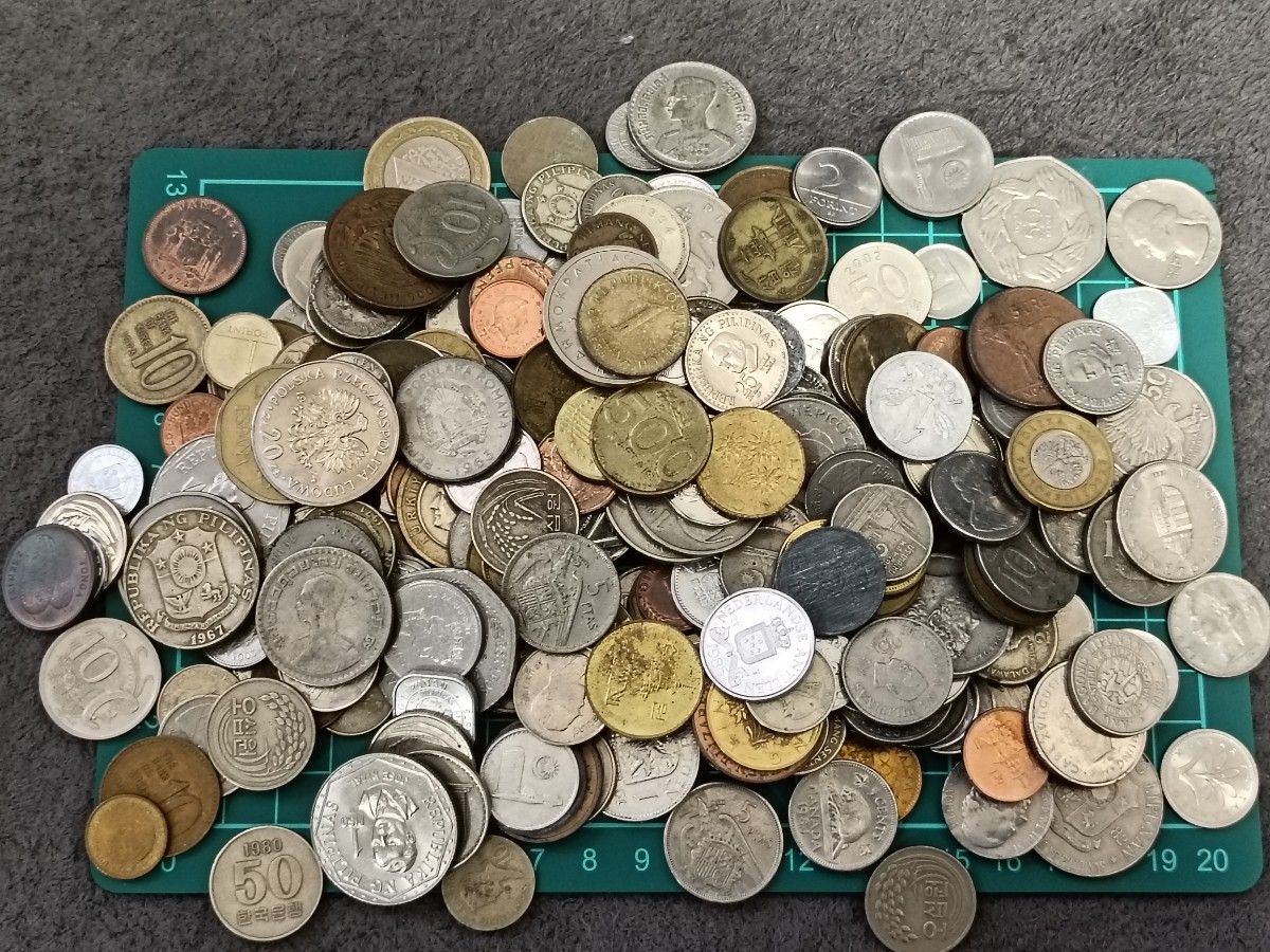 外国 昔の貨幣 古銭 世界の まとめ売り 正味6.6kg NO.46 外国 昔