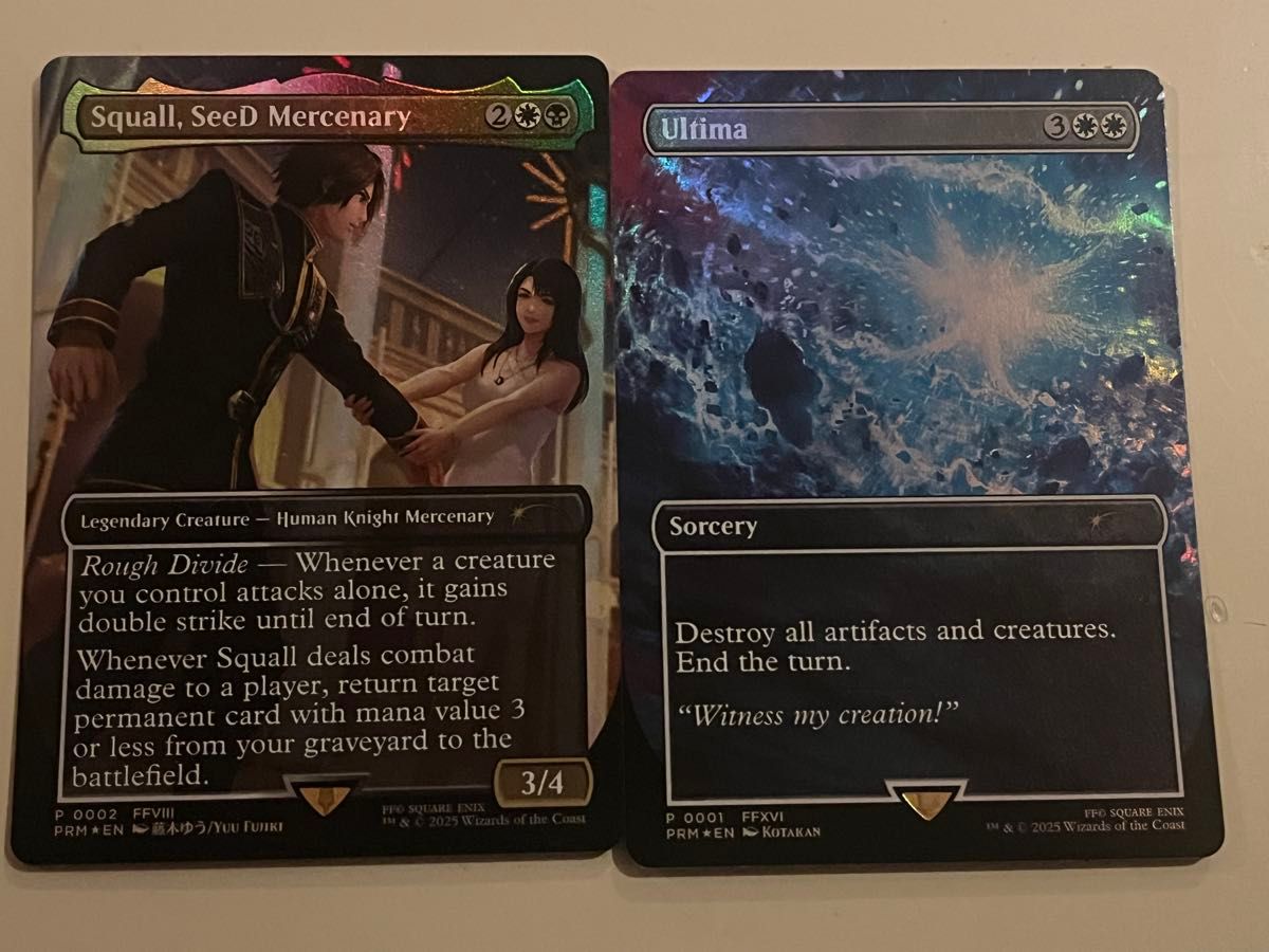 SeeDの傭兵、スコール 古代魔法「アルテマ」 mtg プロモ セット SeeDの