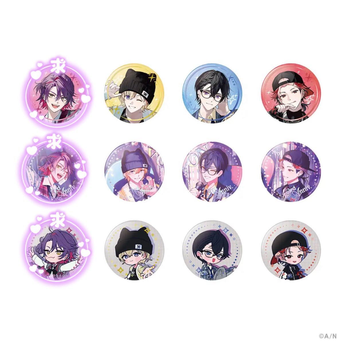 にじさんじ VOLTACTION 2周年 缶バッジ 渡会雲雀 下段 集合 20点 渡会