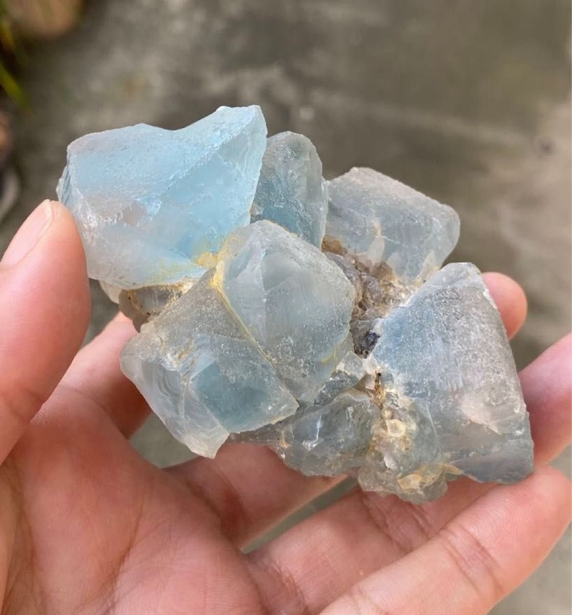 天然石 バイカラートパーズ トパーズ 原石 クラスター ウクライナ