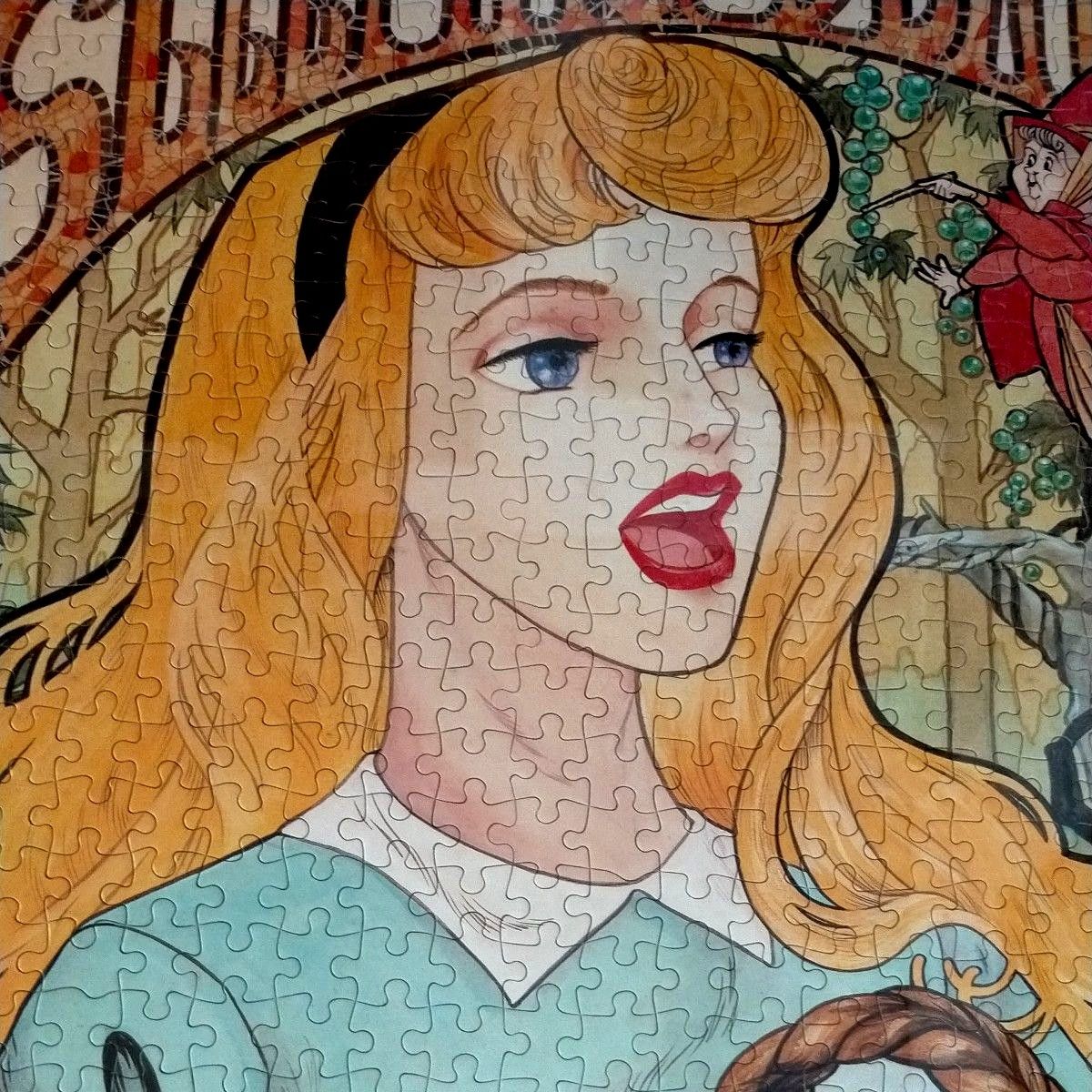 希少】廃盤 ディズニー ジグソーパズル 眠れる森の美女 額縁付