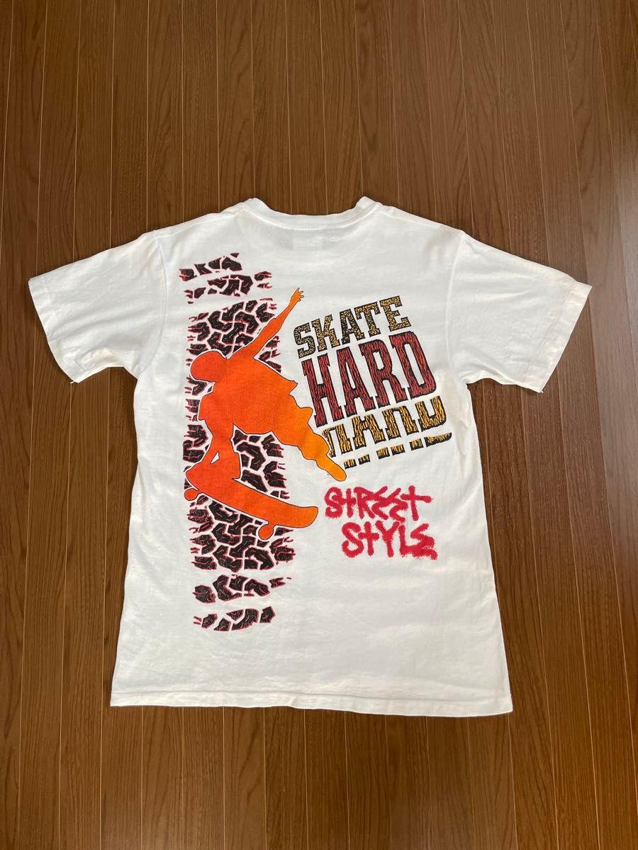 80s 旧HANESタグ スケートボードTシャツ vision powell dogtown santa