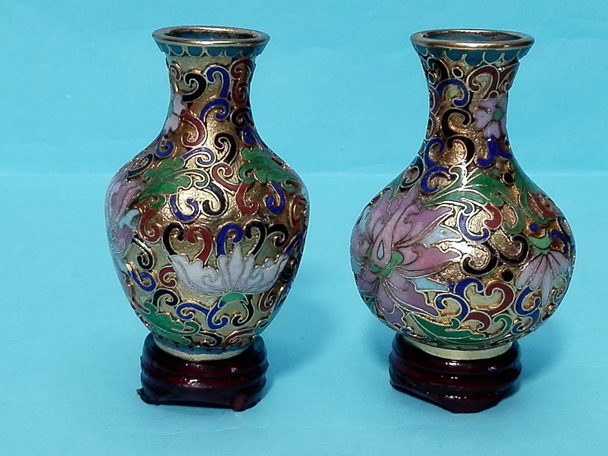 希少 骨董品 古美術 中国花瓶 中国美術 花瓶 壺 七宝焼 古銅 中国古