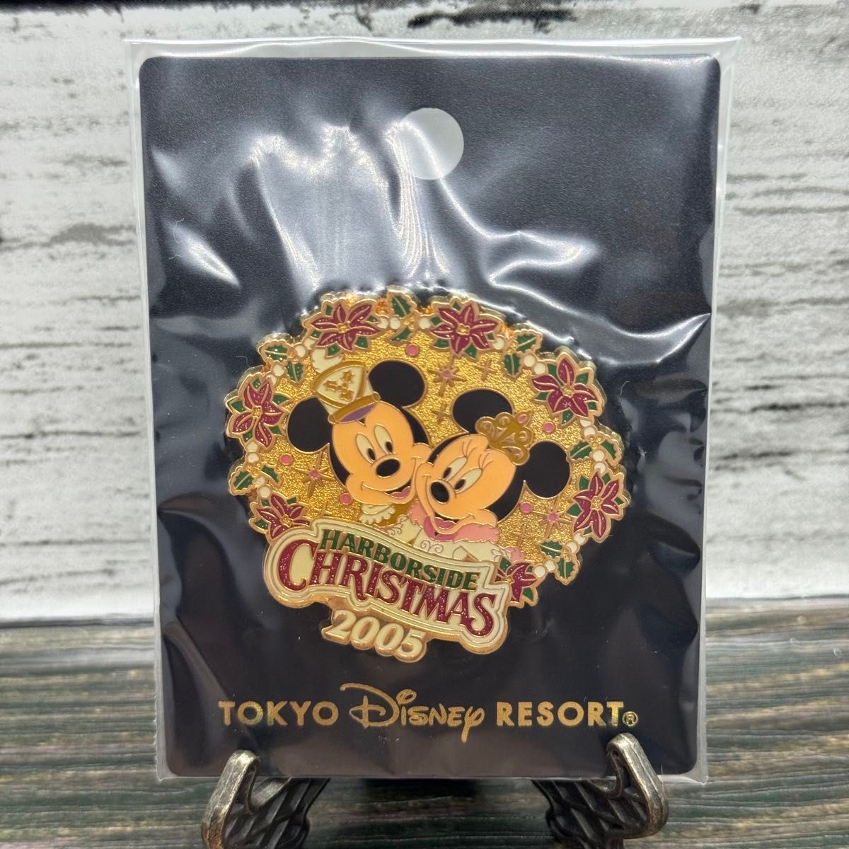 東京ディズニーリゾート クリスマスピンバッジ 2005 ミッキー ミニー