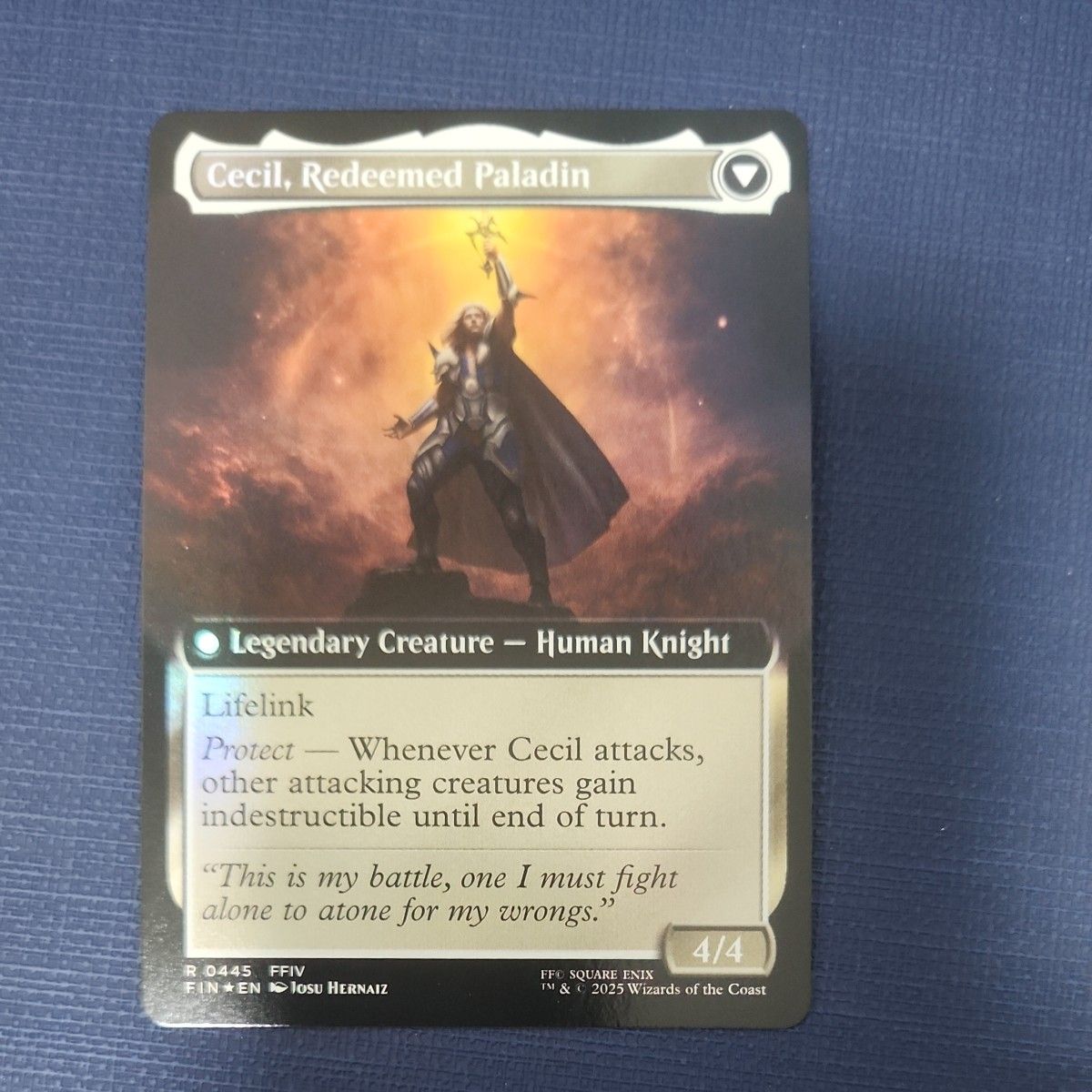 暗黒騎士、セシル⁄覚醒のパラディン、セシル 英語拡張アートfoil MTG