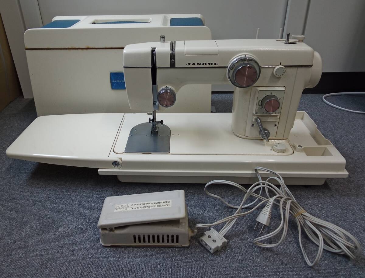 約50年前のミシン【ジャノメ トピアエース802型】試し縫いしてみた