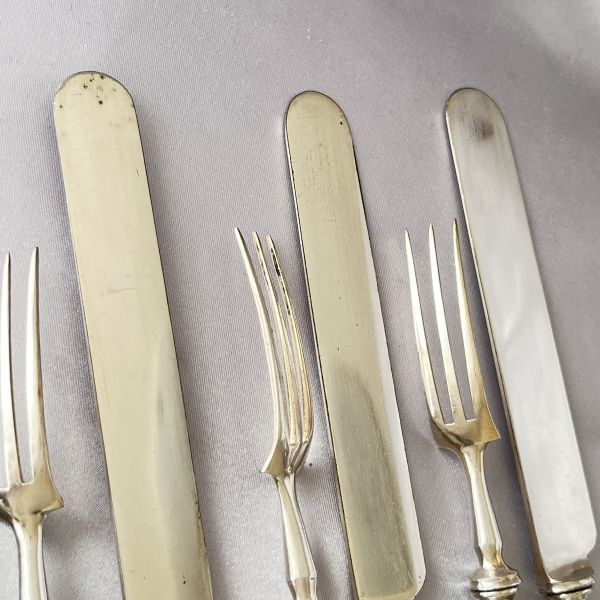 デザート/フルーツセット ナイフ/フォーク 12本 トレー