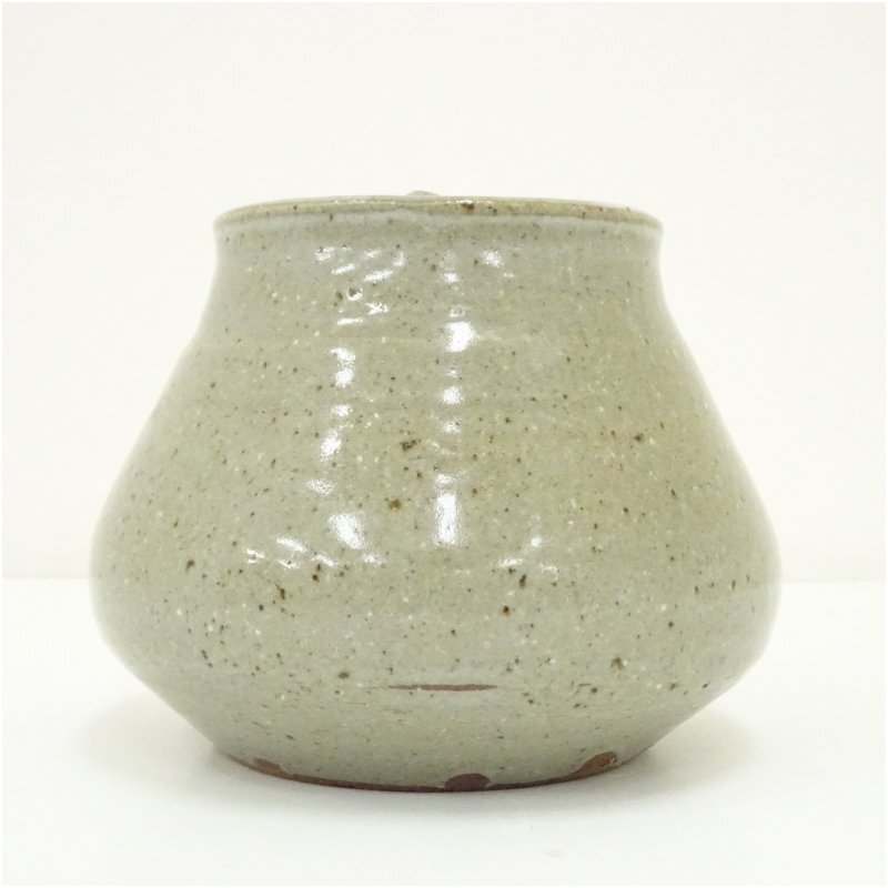 四代 中野陶痴造 絵唐津水指（共箱）