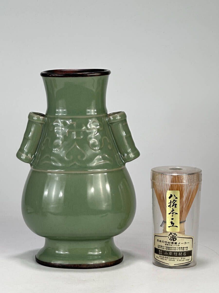 中国 明時代 龍泉窯 青磁 仏像 僧侶 唐物 AZ1118-4