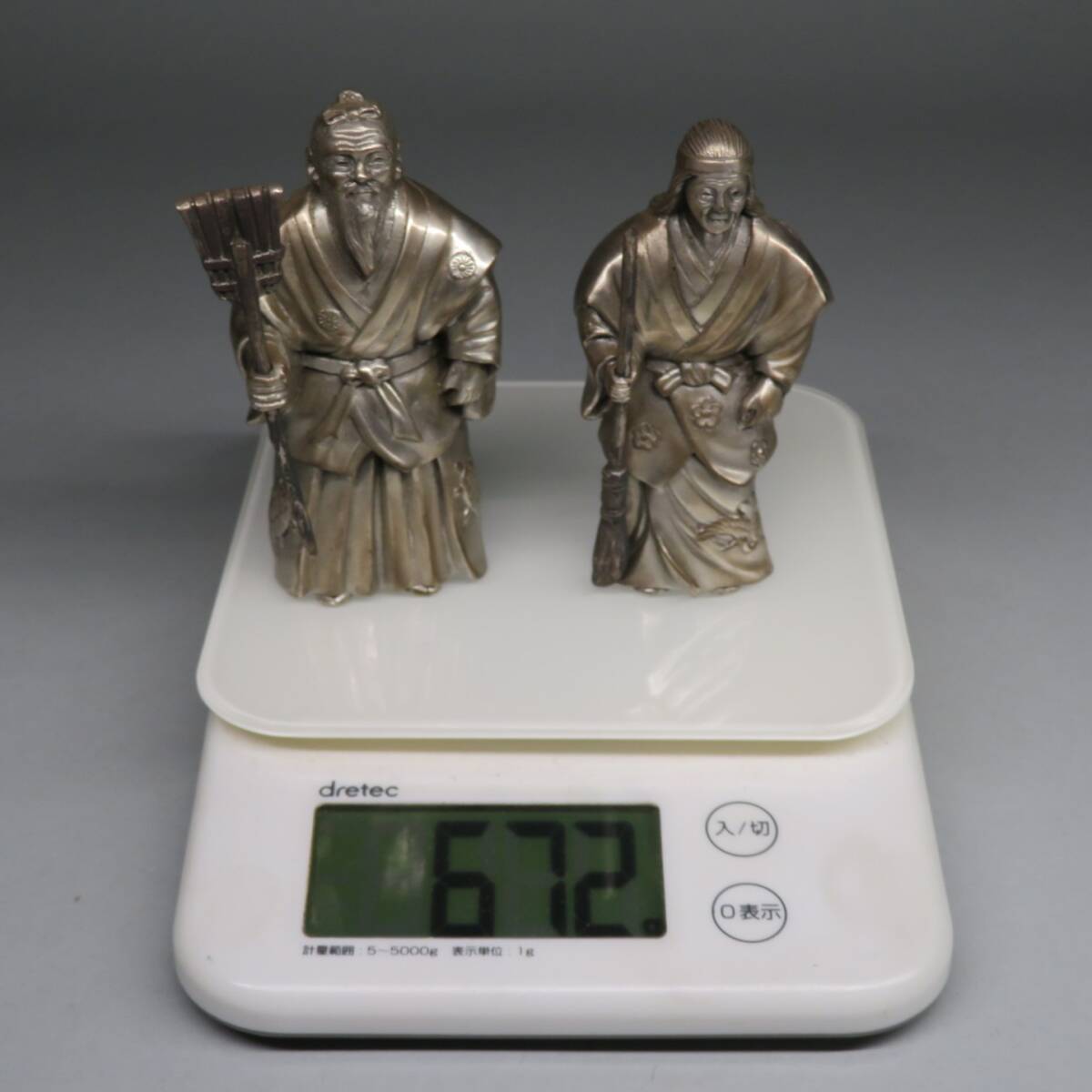 ♢高岡銅器作家 渡辺景秋作 蝋型鋳銀 亥 盒子 共箱 銀製品 美術品 骨董品