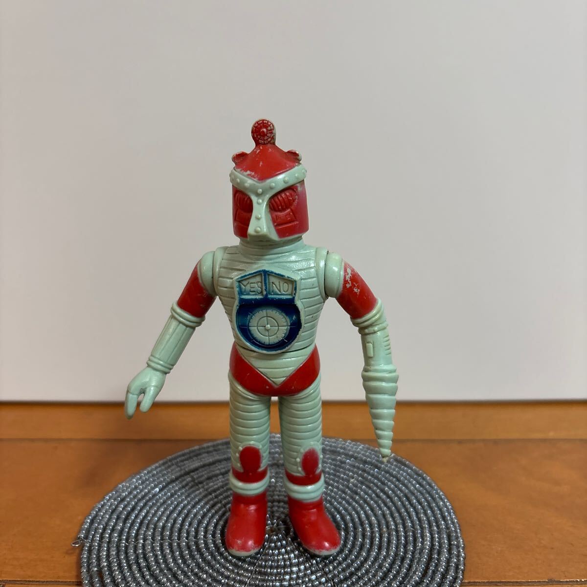 昭和レトロソフビ、電人ザボーガーフィギュアとバイクセット当時物 電