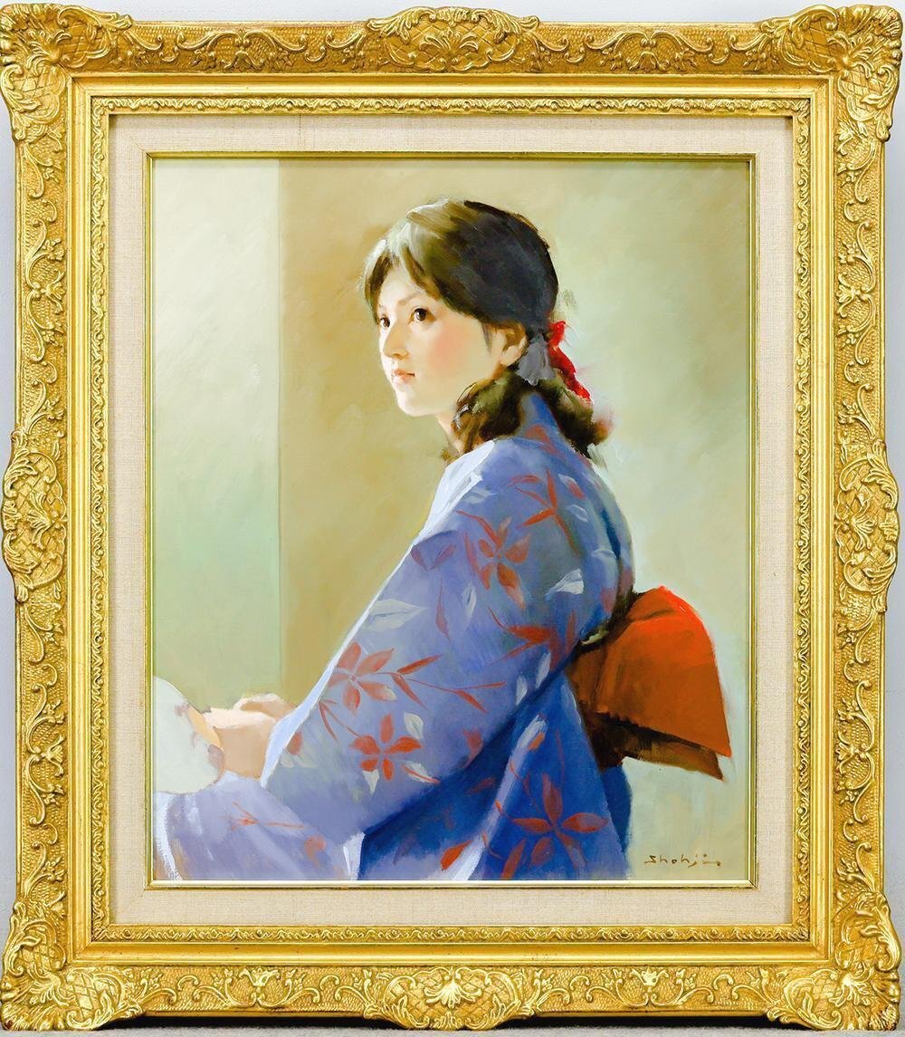 上尚司絵画黒のジャンパースカート原作油絵