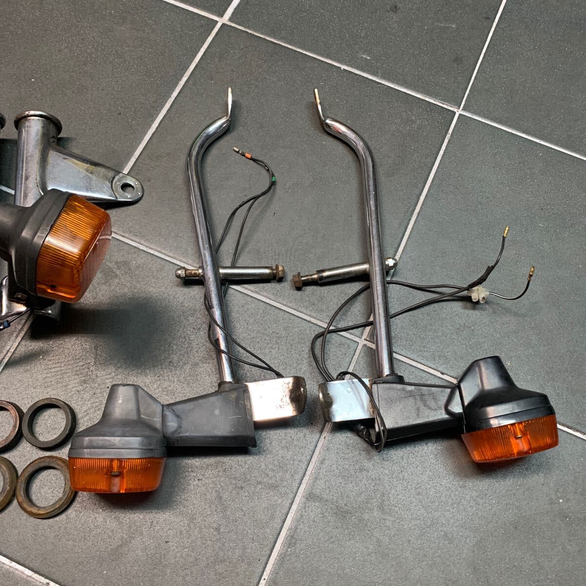 ホーク3 サイドグリップ純正ウインカー前後セット