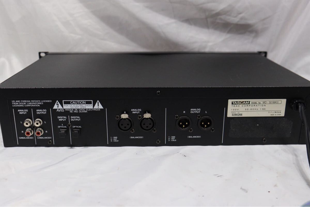 TASCAM MD-301MKⅡ 業務用 MDレコーダー タスカム TASCAM MD-301MK