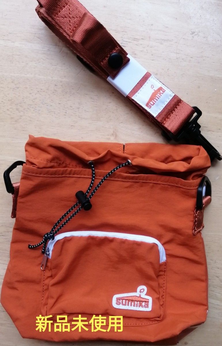sumika ペットボトルホルダー ポーチ ストラップ オレンジ 保冷 新品未