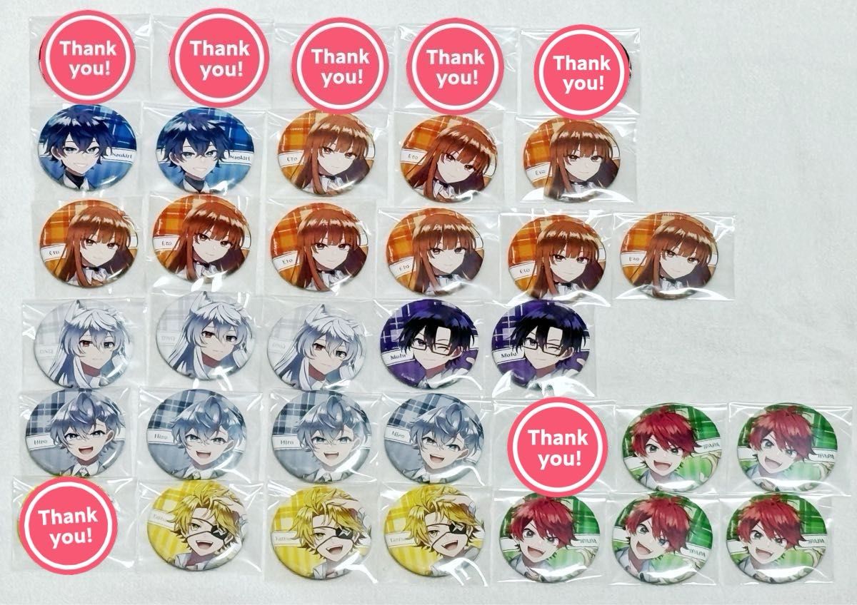 カラフルピーチ からぴちパラダイス 2025 るなさん 缶バ 20個セット