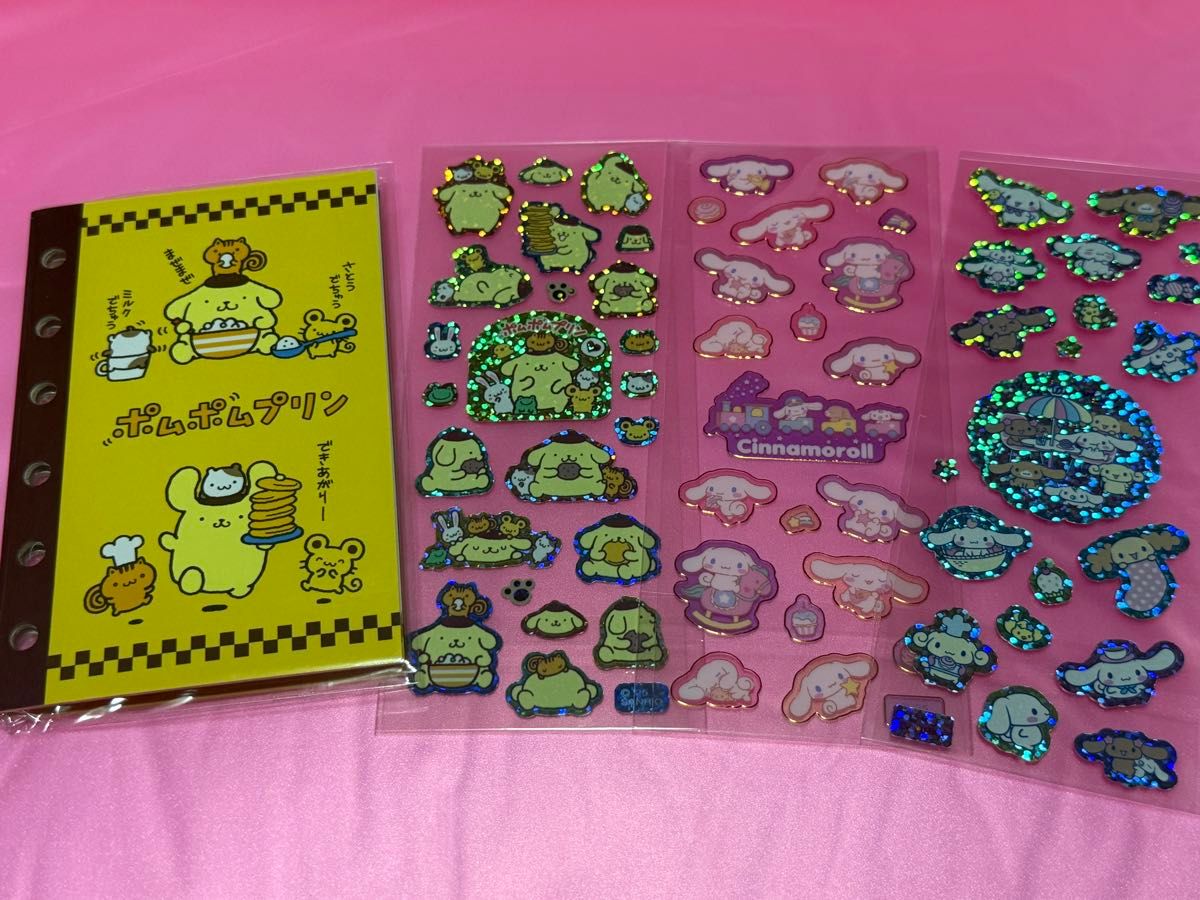 サンリオ❣️激レア ポムポムプリン クリアバインダー シール帳