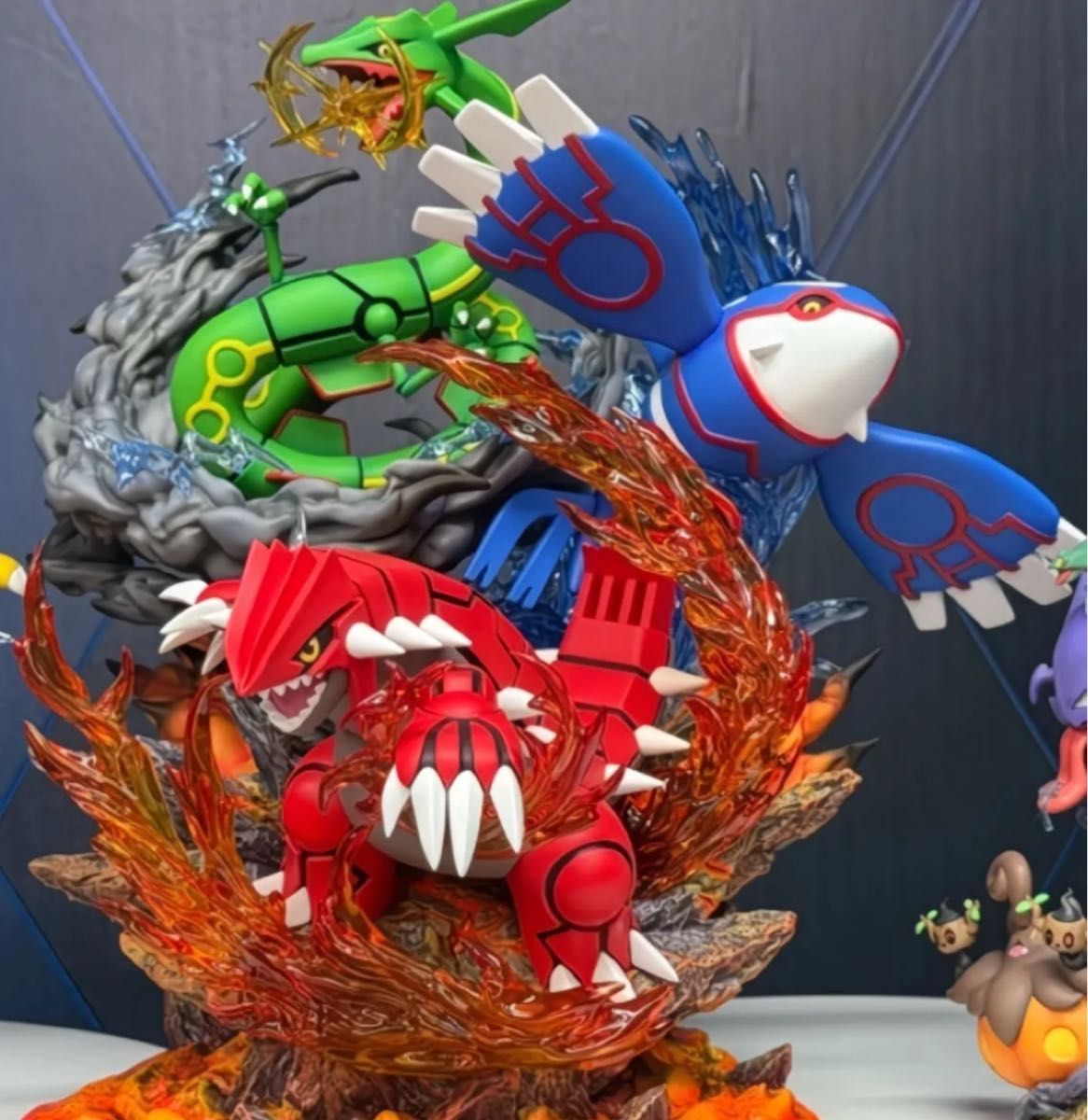 レア ポケモン フィギュア カイオーガ グラードン レックウザ レア