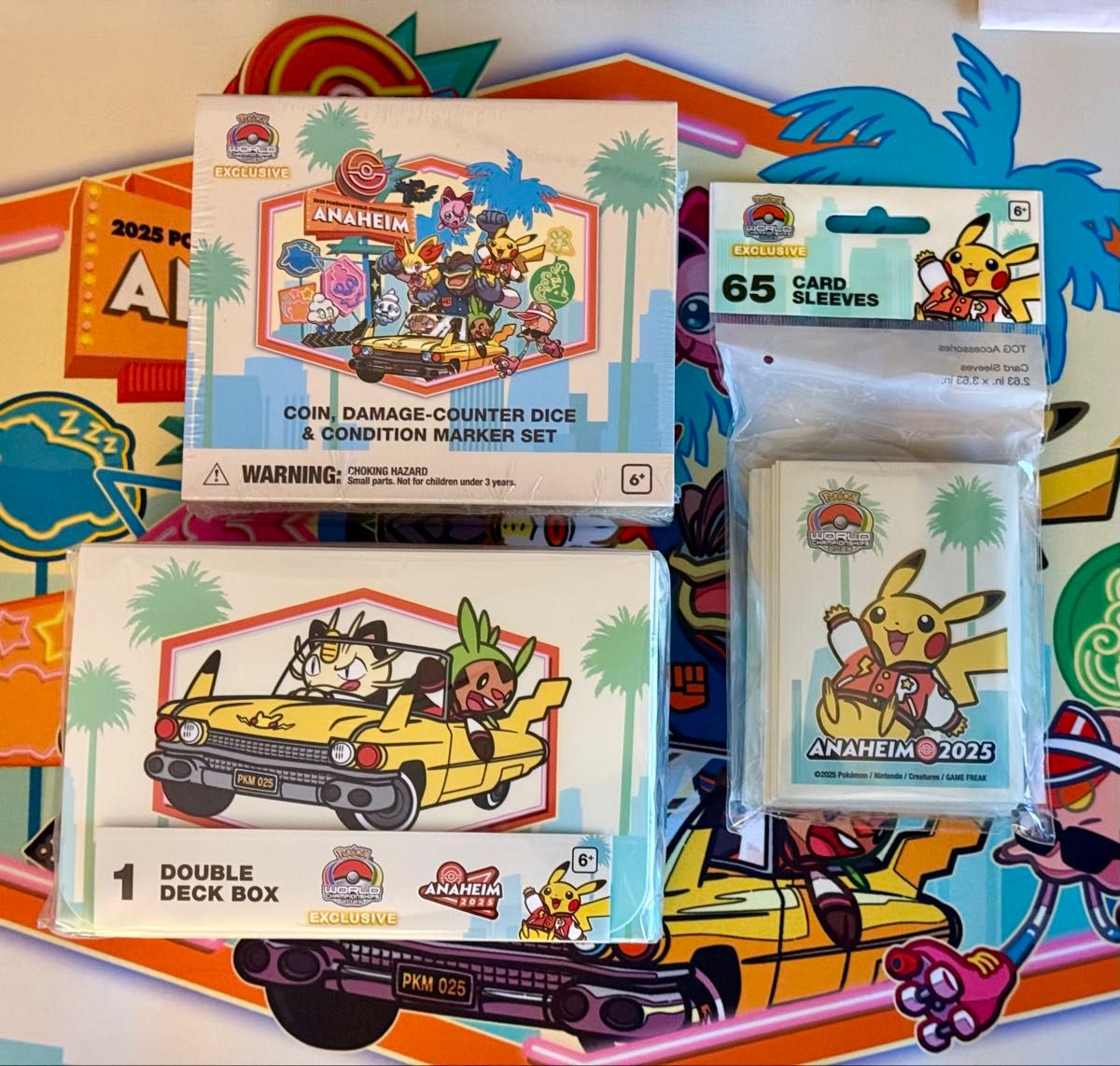 3個セット WCS 2025 ポケモン アナハイム ダブルデッキボックス