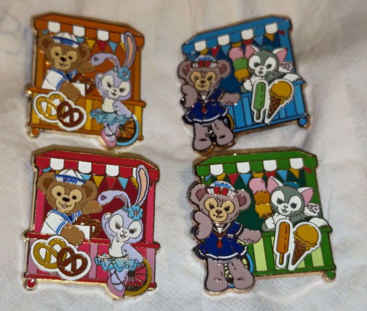 ダッフィー＆フレンズ 非売品 ピンバッジ ディズニー HKDL ピンバッジ