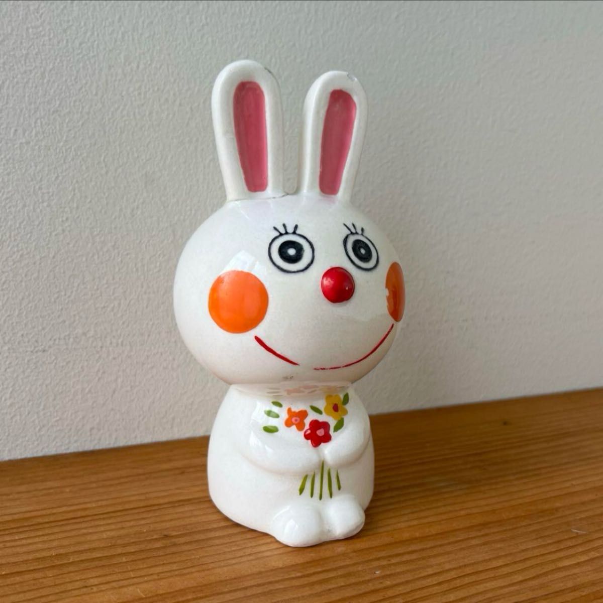 昭和レトロ うさぎフォーク 陶器製 内藤ルネ