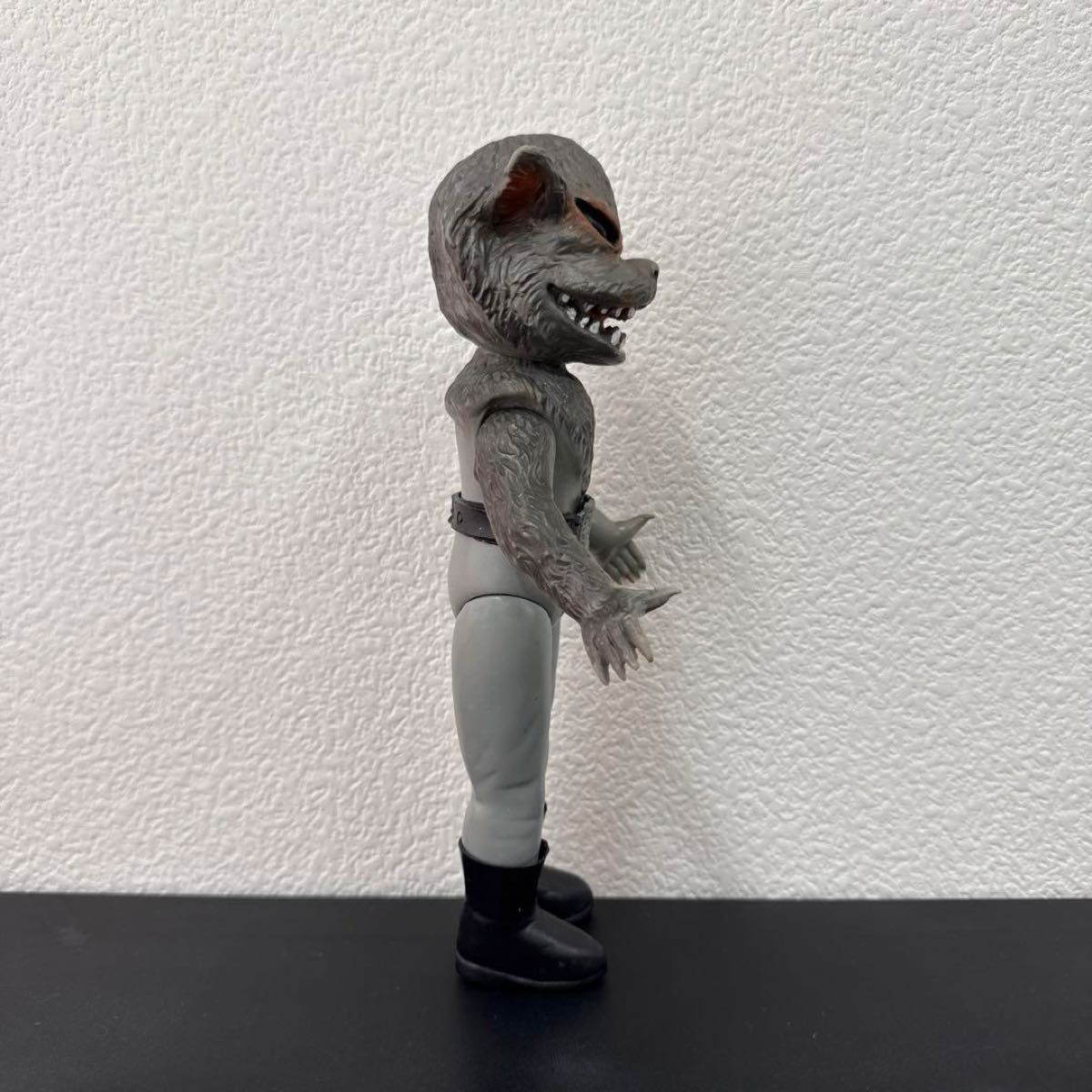 当時物 旧バンダイ 仮面ライダー 怪人 オオカミ男 ソフビ 当時物 旧