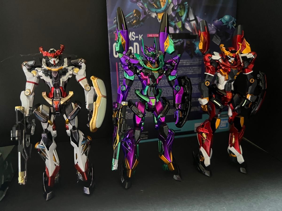 3機セット HG ジークアクス GQuuuuuuX ジフレド GFreD全塗装 完成品