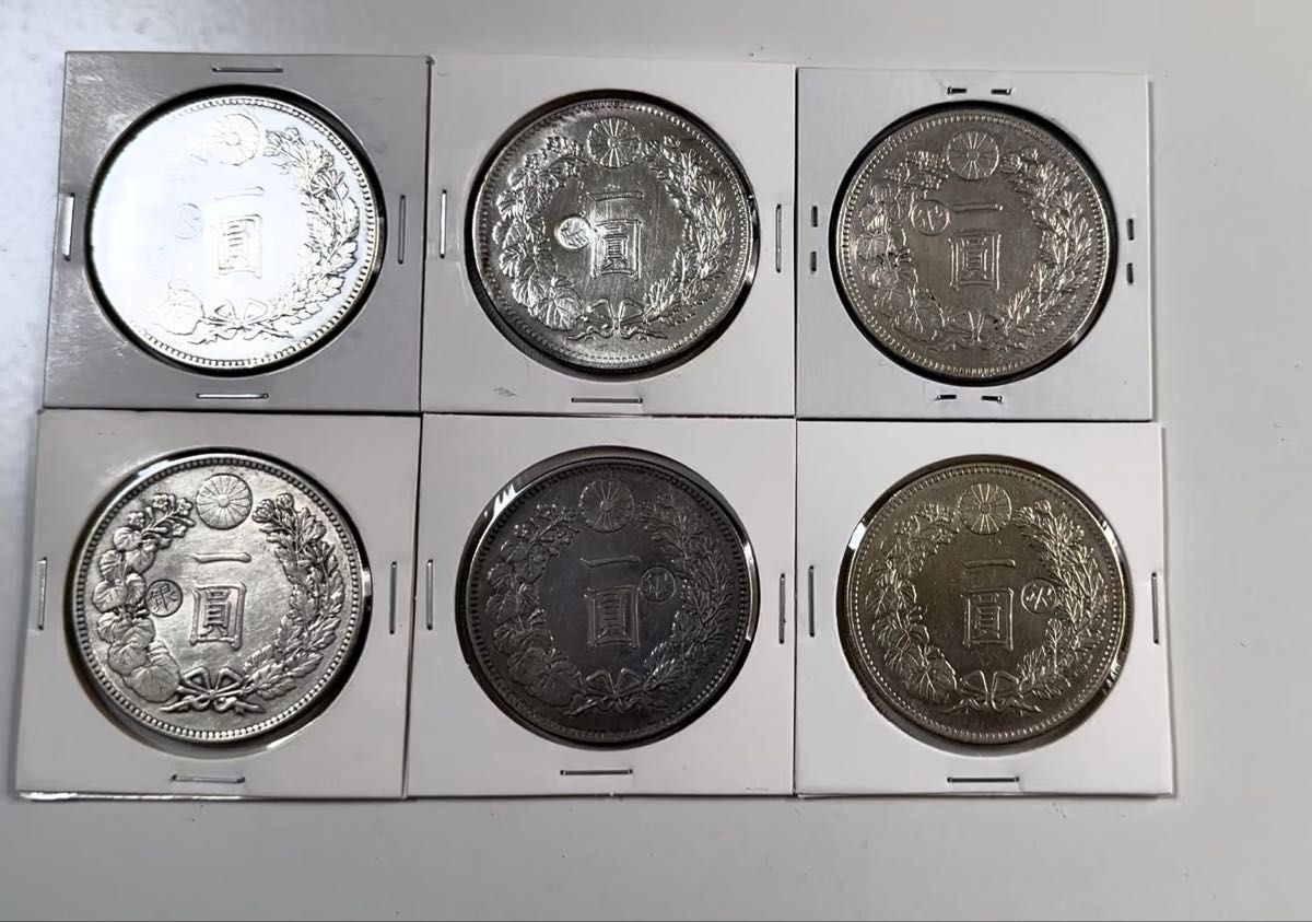 一円銀貨 本物保証 本物保証 新一円銀貨 大型 明治13年 特年 1円 一圓